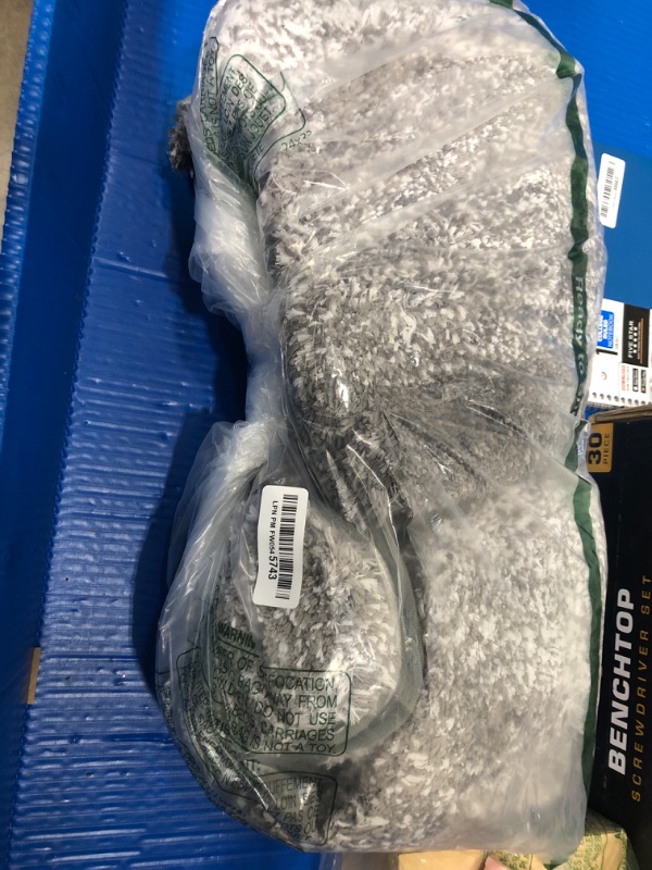 Photo 1 of **MISSING ONE PIECE**OLANLY Bathroom Rugs Sets 3 Piece, Soft Microfiber Absorbent Bath Mat, U-Shaped Contour Toilet Mat and Toilet Lid Cover, Quick Dry, Machine Washable, Toilet Cover and Rug Set for Bathroom, Grey