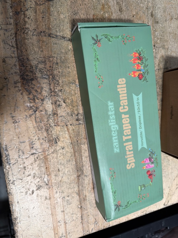 Photo 1 of 10 Inch Pink Series Spiral Taper Candle Set, 10 Pack Unscented Dripless Candlesticks for Dinner Baby Shower Party Brithday Wedding and Home Decoration