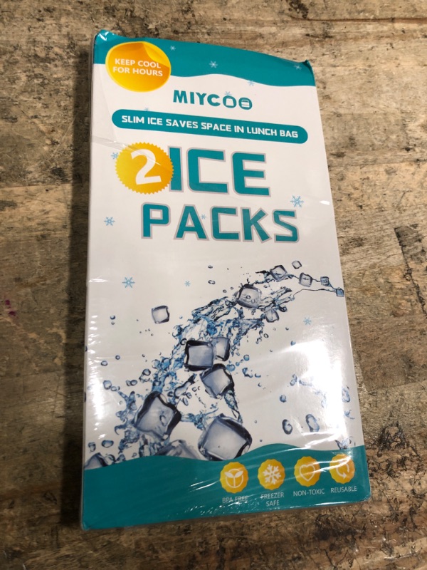 Photo 1 of *ONLY 1* MIYCOO Ice Packs for Lunch Boxes & Lunch Bag - Quick Freeze Ice Pack Space Saving Freezer Packs - Reusable Slim Original Cool Pack - Cooler Accessories for Beach, Camping and Fishing