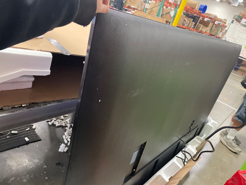 Photo 1 of *BROKEN SCREEN* Samsung 98-Inch Class 4K Crystal UHD DU9000 Series HDR Smart TV, Object Tracking Sound Lite, Motion Xcelerator 120Hz, Supersize Picture Enhancer, Mega Contrast, Alexa Built-In (UN98DU9000, 2024 Model)