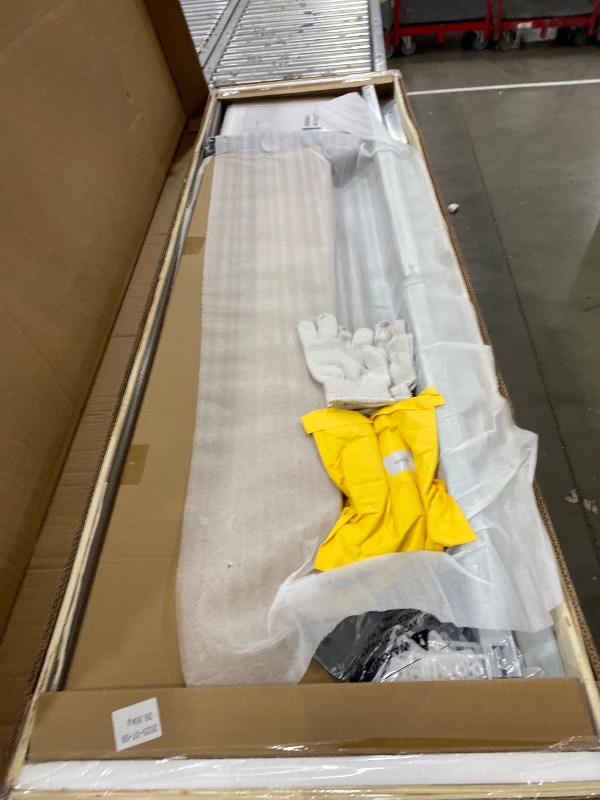 Photo 1 of ****INCOMPLETE SET BOX 2 AND 3 OF 3******DWVO 8x6FT Outdoor Storage Shelter, Roomy Steel Tool Shed with Secure Entrances & Air Circulation for Patio, Lawn, and Backyard, Ideal for Storing Garden Gear, Lawn Tools, and Bikes, Brown