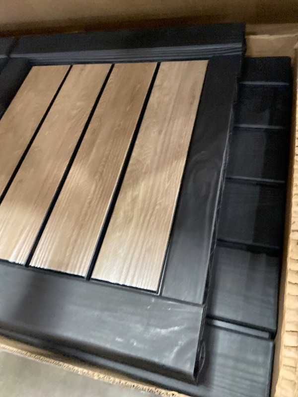 Photo 1 of ***missing hardware/parts only***Keter Signature 150 Gallon Durable Weatherproof Resin Deck Box Organization and Storage for Outdoor Patio and Lawn, Ashwood