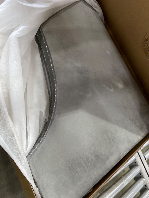 Photo 1 of ****UNCOMPLETE SET****KEIKI Twin Size Upholstery Tufted Button Daybed with Trundle and Copper Nail Design, Modern Sofa Bed with Solid Wooden Slats, Easy Assembly, No Box Spring Required, for Living Room and Bedroom, Grey