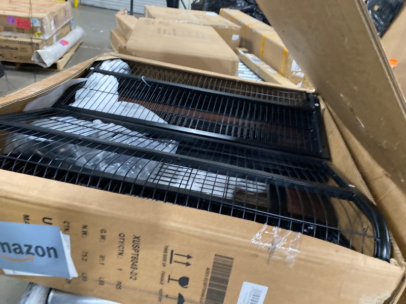 Photo 1 of *** PARTS ONLY - PARTIAL SET - BOX 2 OF 2 ONLY *** Large Bird Cage for Parakeets Outdoor Bird Aviary Parrot Cage with Perch, Birdcage for Macaws Canaries Parrots Budgie Lovebirds-Black (2 Box Set)
