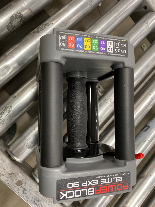 Photo 1 of ***NOT A PAIR***PowerBlock Elite EXP Adjustable Dumbbells, Sold in Pairs, Stage 1, 5-50 lb. Dumbbells, Durable Steel Build, Innovative Workout Equipment, All-in-One Dumbbells, Expandable with Expansion Kits