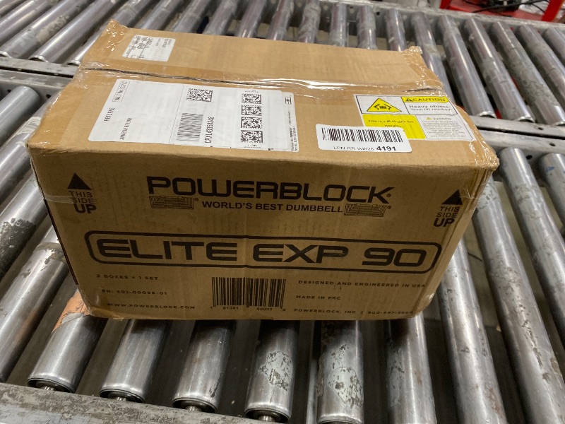 Photo 1 of ***NOT A PAIR***PowerBlock Elite EXP Adjustable Dumbbells, Sold in Pairs, Stage 1, 5-50 lb. Dumbbells, Durable Steel Build, Innovative Workout Equipment, All-in-One Dumbbells, Expandable with Expansion Kits