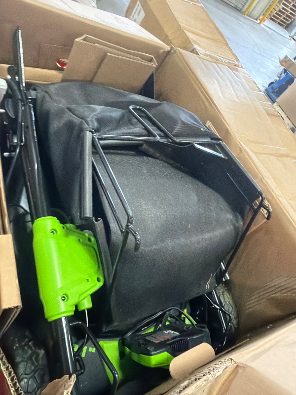 View 2 of *************DAMAGED/HEAVILY USED- FOR PARTS ONLY****************
Greenworks 40V 21" Brushless Cordless (Self-Propelled) Lawn Mower (75+ Compatible Tools), 5.0Ah Battery and Charger Included
