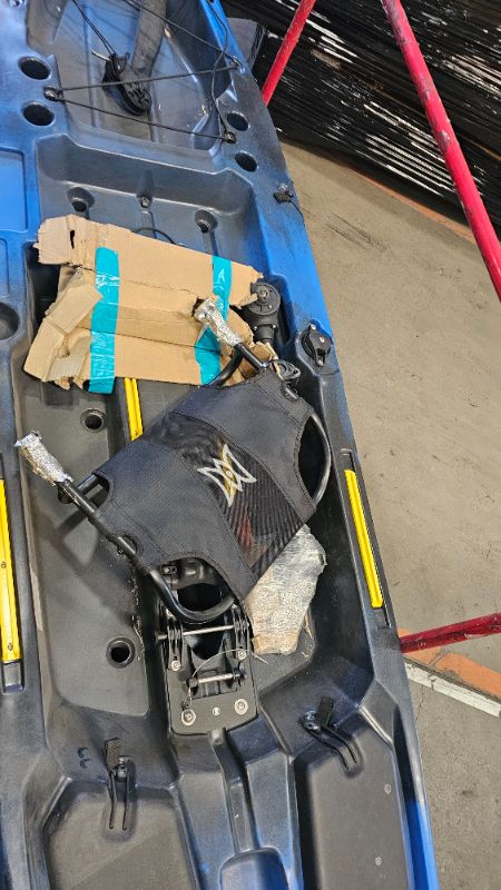 Photo 1 of ***heavy use dent**Perception Kayaks Pescador Pilot 12 | Sit on Top Fishing Kayak with Pedal Drive | Adjustable Lawn Chair Seat and Tackle Storage Areas | 12' | Dapper (9351587178)