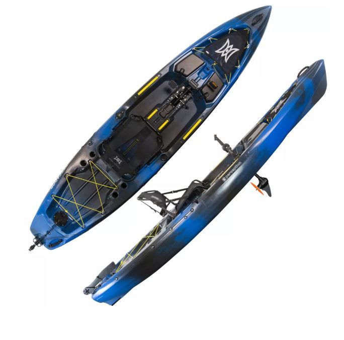 Photo 1 of ***heavy use dent**Perception Kayaks Pescador Pilot 12 | Sit on Top Fishing Kayak with Pedal Drive | Adjustable Lawn Chair Seat and Tackle Storage Areas | 12' | Dapper (9351587178)