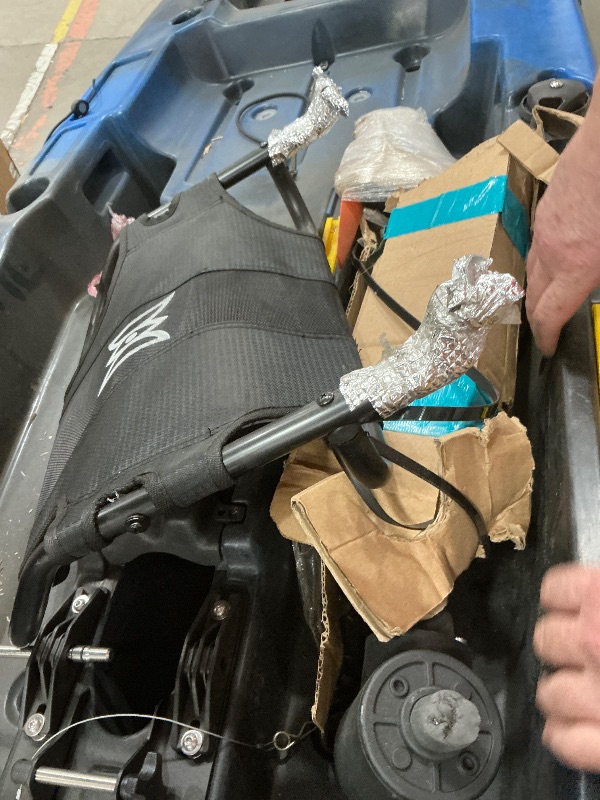 Photo 1 of ***heavy use dent**Perception Kayaks Pescador Pilot 12 | Sit on Top Fishing Kayak with Pedal Drive | Adjustable Lawn Chair Seat and Tackle Storage Areas | 12' | Dapper (9351587178)