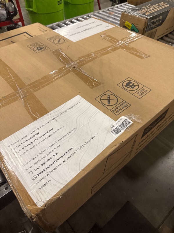 Photo 1 of *** BOX 1 OF 3*** Vesgantti 142" Cloud Couch Sectional Modular Sofa, Comfy Sectional Couch with Ottoman Deep Seat Chenille L Shaped Sofa, Modular Couches for Living Room, Bedroom and Apartment, Snow White