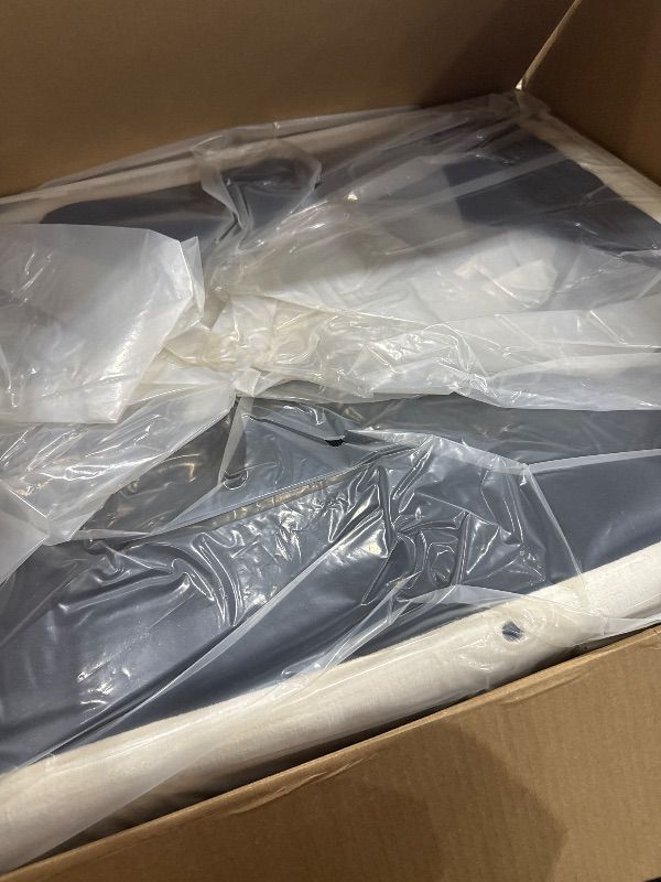 Photo 1 of *** BOX 2 OF 3 ***Vesgantti 142" Cloud Couch Sectional Modular Sofa, Comfy Sectional Couch with Ottoman Deep Seat Chenille L Shaped Sofa, Modular Couches for Living Room, Bedroom and Apartment, Snow White