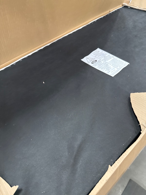Photo 1 of **PARTS ONLY/ BOX 1 MISSING** Merax King Size Low Profile Floor-Hugging Platform Bed, Platform Bed Frame with 27.45'' Headboard, 800lb WeightCapacity, Upholstered Modern Bed in Fabric, Cream
