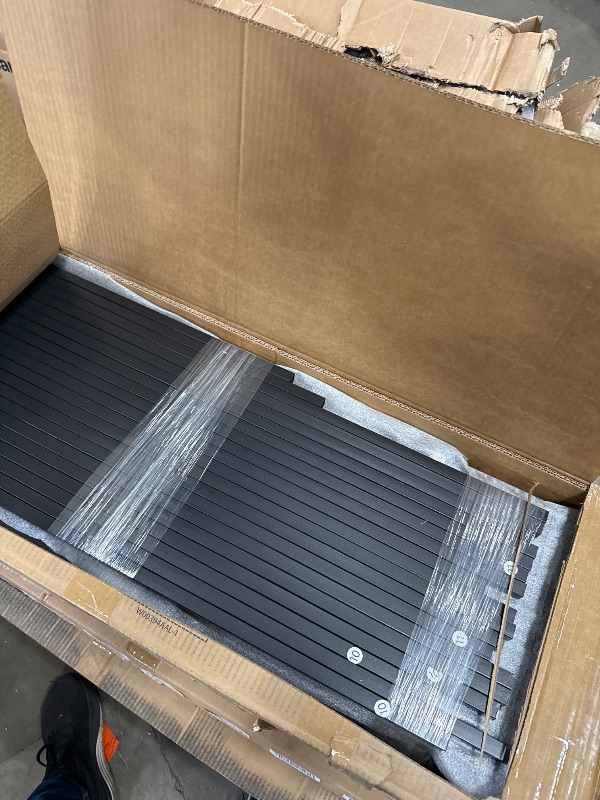 Photo 1 of *** BOX 1 OF 2*** Bellemave Queen Loft Bed Frame with Storage Stairs, Beside Shelf & Wardrobe, Metal Queen Size Loft Bed with USB Ports&LED Light, Large Under-Bed Space Loft Beds for Adults,Teens, Kids, Black Natural