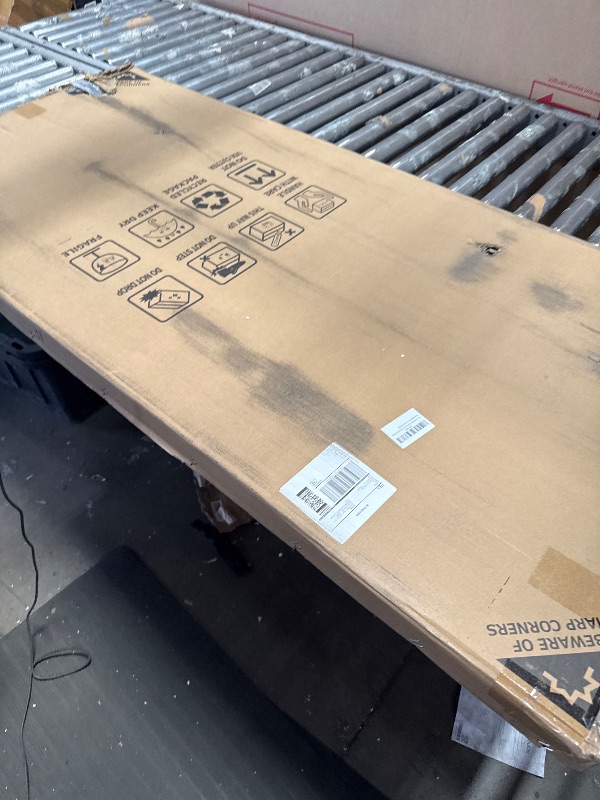 Photo 1 of **dents missing hardware***Lumizone Extra Tall Cat Gate 61.02" High Pressure Mounted Extra Wide 2025 New (17 Sizes) 1.37" Gap No Drilling Auto-Close One-Handed Operation Tall Pet Gate for Dogs(Black, 61.02" H x 29.92"-34.24" W)