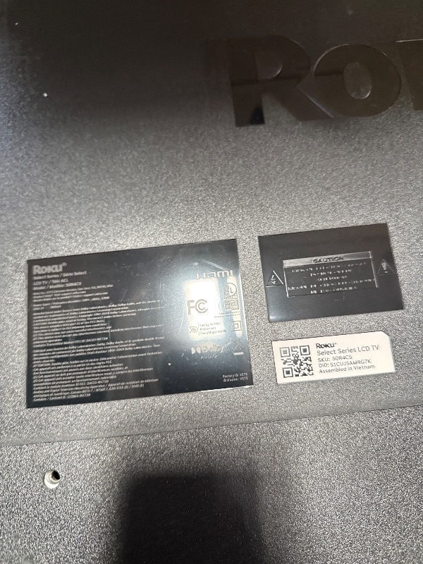 Photo 1 of ***Parts Only*** Roku Smart TV – 50-Inch Select Series, 4K HDR TV – RokuTV with Enhanced Voice Remote – Flat Screen LED Television with Wi-Fi for Streaming Live Local News, Sports, Family Entertainment