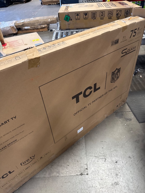 Photo 1 of ***Parts Only** TCL 75-Inch Class S5 UHD 4K LED Smart TV with Fire TV (75S551F, 2024 Model), Dolby Vision and Atmos, HDR PRO+, Alexa Built-in with Voice Remote, Apple AirPlay 2 Compatibility, Streaming Television
