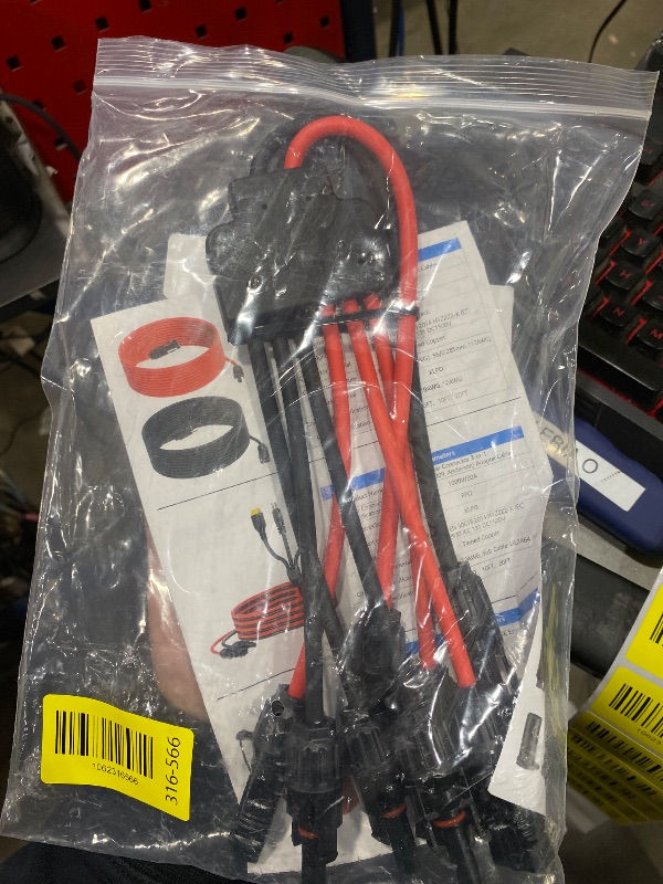 Photo 1 of **************MISSING 1 OF THEM**************
JXMXRPV 2 Pack Solar Connectors for 3 Solar Panels, Tool-Free Solar Panel Wires and Connectors, Waterproof Solar Cable Splitter, 2 to 6 Y Branch Parallel Adapter for Solar Extension Cable