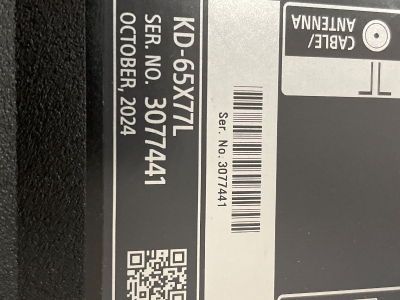 Photo 1 of *BROKEN SCREEN* Sony 65-Inch Class 4K Ultra HD BRAVIA 3 LED Smart TV with Google TV Dolby Vision HDR, PS5 Exclusive Features, K-65S30