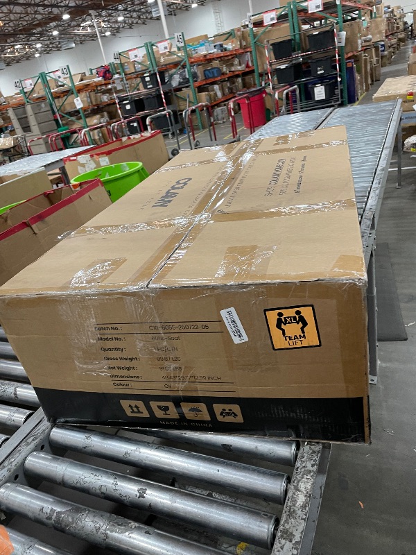 Photo 1 of *INCOMPLETE* MALOL 118" Sectional U-Shaped Cloud Couch, Modular Modern 4-Seat Sofa, with USB Type C Ports, Foldable Side Table and 2 Ottomans, for Home Living Room, Grey