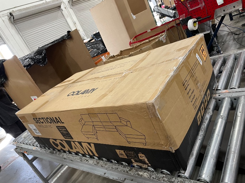 Photo 1 of *INCOMPLETE* MALOL 118" Sectional U-Shaped Cloud Couch, Modular Modern 4-Seat Sofa, with USB Type C Ports, Foldable Side Table and 2 Ottomans, for Home Living Room, Grey