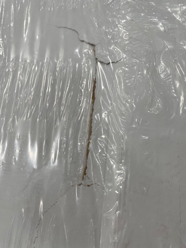 Photo 1 of *DAMAGE* BarnSmith 36"x84" Concealed Sliding Barn Door, Shaker Style Flat 1 Panel White Primed Solid Core Hidden Barn Door with Soft Close Installation Hardware and Handles Included, Pre-Assembled Panel