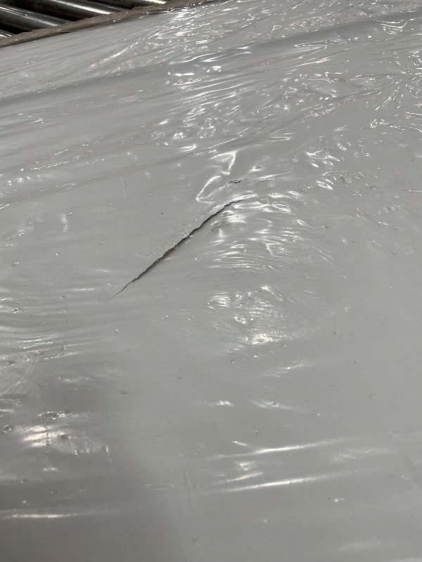 Photo 1 of *DAMAGE* BarnSmith 36"x84" Concealed Sliding Barn Door, Shaker Style Flat 1 Panel White Primed Solid Core Hidden Barn Door with Soft Close Installation Hardware and Handles Included, Pre-Assembled Panel