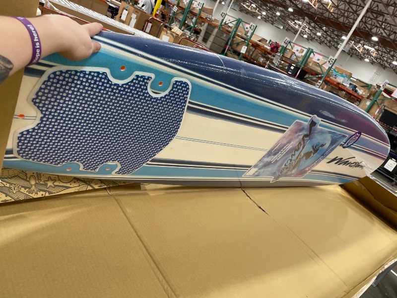 Photo 1 of *DIFFERENT DESIGN* WAVESTORM Classic Soft Top Foam 8ft Surfboard Surfboard for Beginners and All Surfing Levels Complete Board Set Including Accessories Leash and Fins,Burst,8 Feet x 22.5 Inch x 3.25 Inch