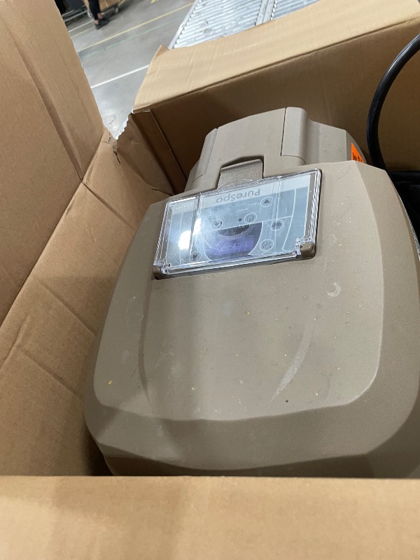 Photo 1 of *PUMP ONLY* INTEX 28427EH PureSpa Bubble Massage Spa Set Outdoor Inflatable Portable Hot Tub, Includes Energy Efficient Spa Cover, Saltwater System Ready, 6 Person, 85in x 28in