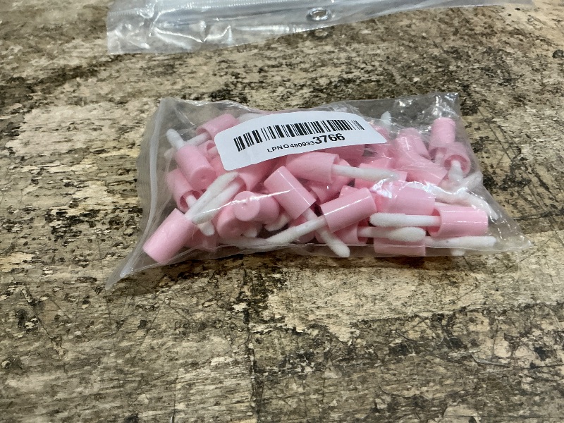 Photo 1 of *USED missing bottoms* DynnnDy 50Pcs 3ml Empty Lip Gloss Tubes with Brush Refillable Cute Lip Balm Bottles Bulk Transparent Cosmetic Sample Containers for DIY Lipstick Eyelash Growth Liquid,Pink Cap