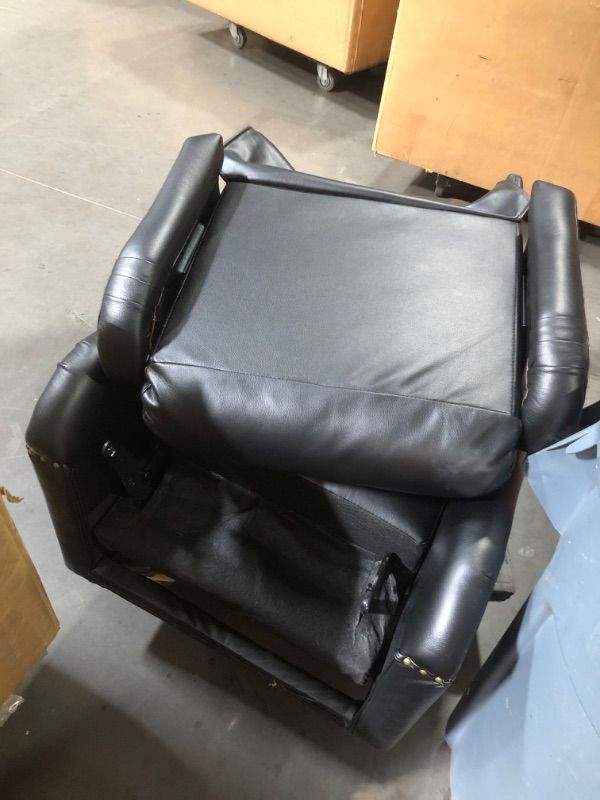 View 7 of ***MISSING PARTS***
KISLOT Leather Pushback Recliner Faux Armchair with Rivet Decoration Single Sofa Accent Chair for Living Room Bedroom