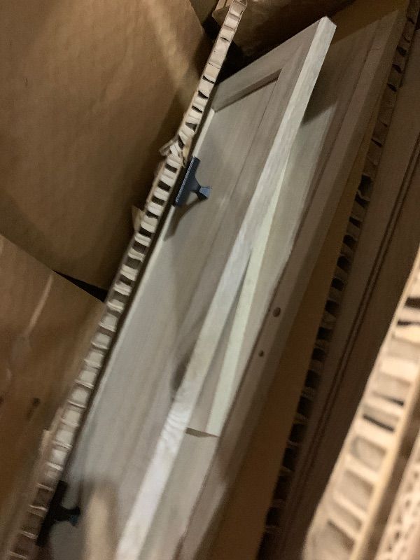 Photo 1 of (SEE NOTES BEFORE BIDDING) Walker Edison Clyde Classic Rustic 3-Drawer Open-Cubby Nighstand End Side Table Living Room Bedroom Storage,, White Oak