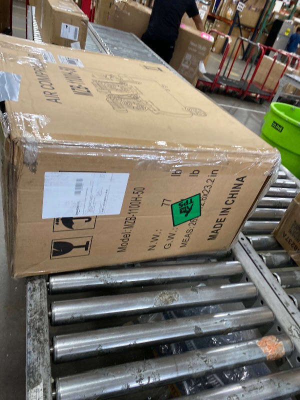 Photo 1 of ***minor dents***MZB 13.2 Gallon Ultra Quiet Air Compressor 115PSI Steel Tanks 70dB Noise Level Oil Free Air Compressor