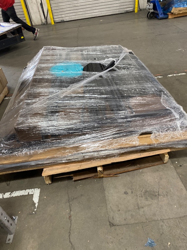 Photo 1 of ****INCOMPLETE OR PARTIAL SET***

Bellemave Queen Over Queen Bunk Bed Frame with Storage Shelves & LED Light, Metal Bunk Bed Queen Over Queen with Wood Board & Sturdy Slats, Heavy Duty Bed Frame, Noise Free, Black