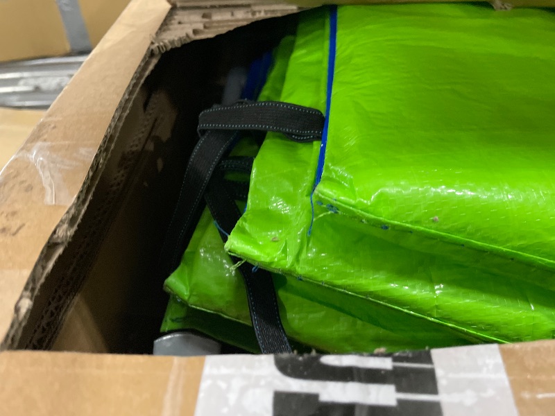 View 4 of **BOX 2 IS MISSING**Skepphlay 16 FT Trampoline, Large Outdoor Trampolines with Basketball Hoop, Round Large Trampoline Outdoor with Enclosure, ASTM Approved Backyard Trampolines for Kids with Dual Color Pad