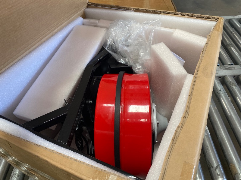 Photo 1 of **************MISSING SOME ACCESSOIRES**********
Drain Cleaner Machine 50FT x 1/2 Inch Steel Core Cable Portable 250W Electric Drain Cleaning Machine With Sewer Auger, Cutter, Air-activated Foot Switch, for Commercial, Home