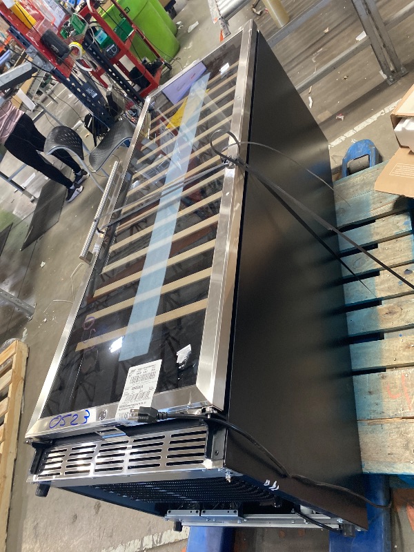 Photo 1 of (UNFUNCTIONAL, FOR PART) FoMup Wine Fridge Freestanding,173 Bottles 24 Inch Wine Cooler Refrigerator, Tall Wine Fridge with Compressor Low Noise Fast Cooling, Wine Cellar with Upgraded Door Handle Sliding Rail Shelves