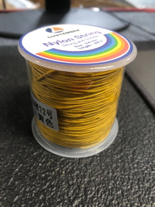 Photo 3 of 0.8mm Nylon String, Strong Bracelet String, Durable Nylon Cord for Jewelry Making, Bracelets, Beading, Necklaces, Rattail Braiding, Kumihimo, Wind Chimes, Blinds and Handicrafts