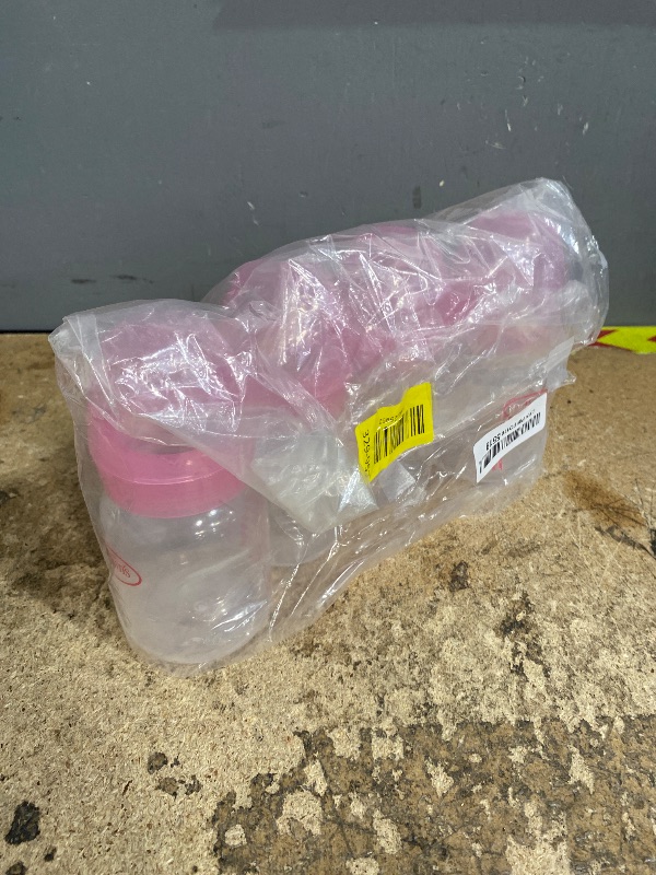 Photo 1 of (Missing Tube Straw).......Dr. Brown's Options Narrow Pink Bottles, 3 pack, 4 ounce