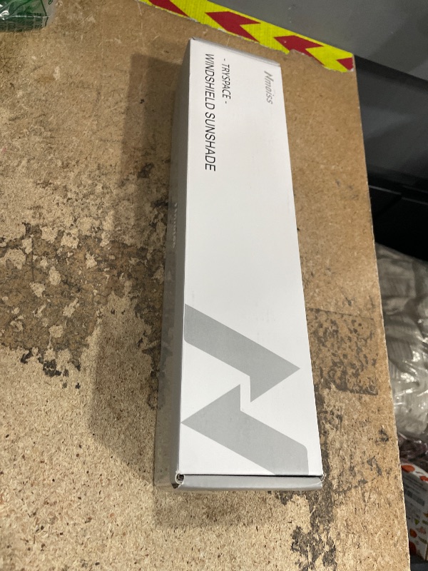 Photo 1 of [Upgraded] Nmoiss Windshield Sun Shade Umbrella - [Vinyl Coating Heat Shield] Protect Car from Sun Rays & Heat Damage Keep Cool and Protect Interior, Spring Structure Edge Medium 56" L x 31" W