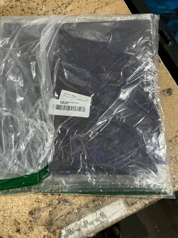 Photo 1 of 2 Pcs Black Holographic Laser Tablecloth Galaxy Space Table Cloth 40 * 108 Inch Shimmer Star TableCover for Halloween Birthday Graduation Neon Party Supplies Disposable Plastic Foil Table Decor