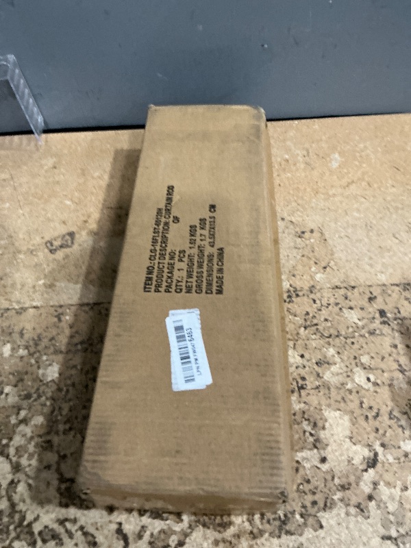 Photo 1 of 2 Pack Industrial Curtain Rods for Windows 66 to 120 Inches, Blackout Wrap Around Curtain Rod, for Indoor and Outdoor, 5/8 Inch Diameter, 65 to 120 Inches, Black