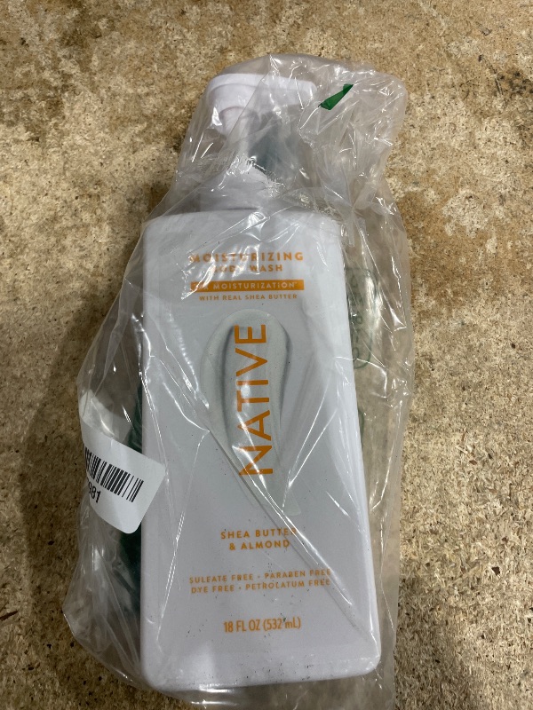 Photo 1 of Native Moisturizing Body Wash Contains Naturally Derived Ingredients | For Women & Men, Sulfate, Paraben, & Dye Free Leaving Skin Soft and Hydrated | Shea Butter & Almond 18 oz