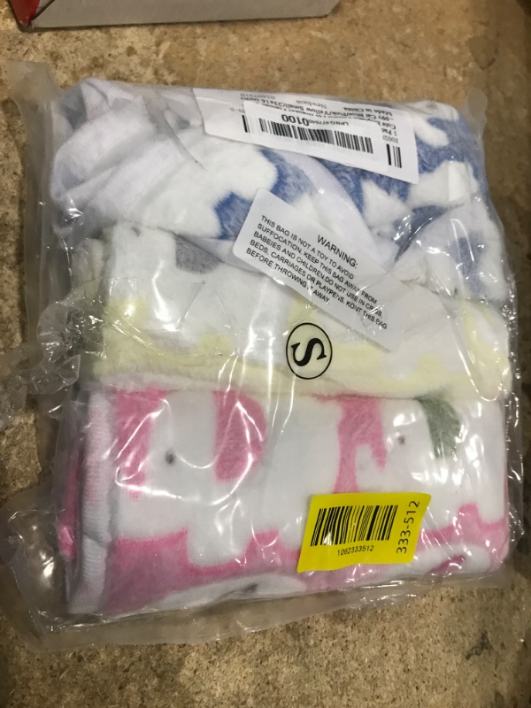 Photo 1 of 1 Pack 3 Blankets Super Soft Fluffy Premium Cute Elephant Pattern Pet Blanket Flannel Throw for Dog Puppy Cat Blue/Pink/Yellow Small(23x16 inch)