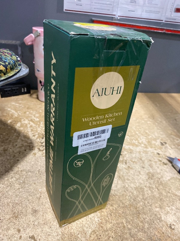 Photo 1 of 10 Pack Wooden Utensils for Cooking, Wood Utensil Set for Kitchen, Teak Wooden Spoon for Cooking, Non-Stick Spatula Ladle