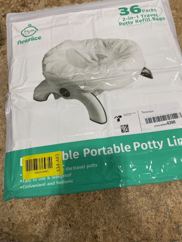 Photo 1 of [36 Counts] Newnice Disposable Potty Liners with Absorbent Pads, Leak-proof Portable Travel Bags for Toddler Training, Compatible with OXO Tot 2-In-1 Go Potty & Most Potty Chairs