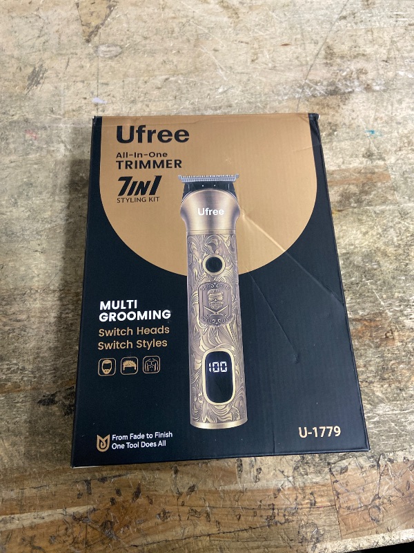 Photo 1 of **Missing pieces**Ufree Beard Trimmer for Men, Electric Razor Shavers, Cordless Hair Clippers, 7 in 1 Beard Grooming Kit for Mustache, Body, Nose and Facial, Gifts for Men