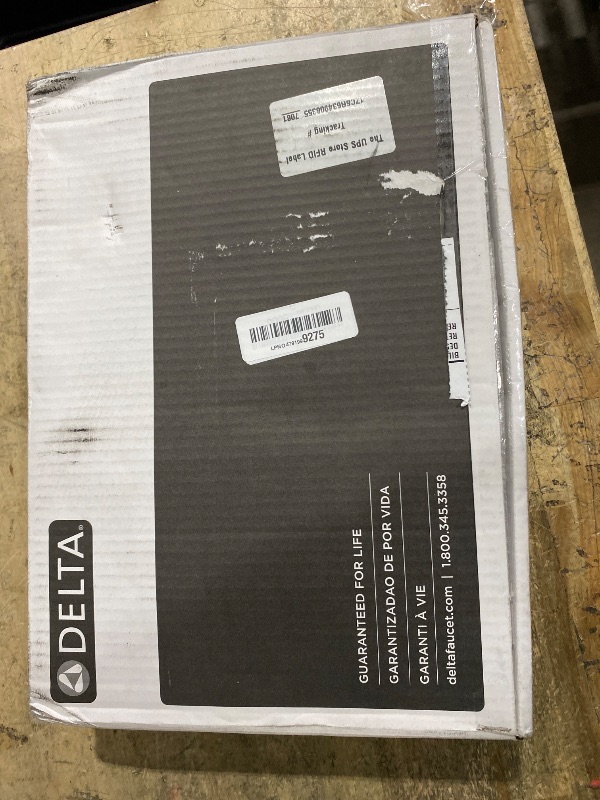 Photo 1 of ***HEAVILY USED (SCRATCHES) / UNKNOWN MISSING ASSEMBLY PIECES*** Delta Arvo Brushed Nickel Faucet 3 Hole, 8 Inch Widespread Bathroom Sink Faucet for Vanity, Push-Pop Drain Assembly, Spotshield Stainless 35840LF-SP