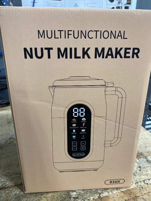 Photo 1 of 10 in 1 Nut Milk Maker Machine?42oz IMD Screen Almond Milk Maker, Soy Milk Maker with Self-Cleaning, Delay Start, Keep Warm, Automatic Plant-Based Milk Blender for Juice, smoothie, Soup, Boil Water