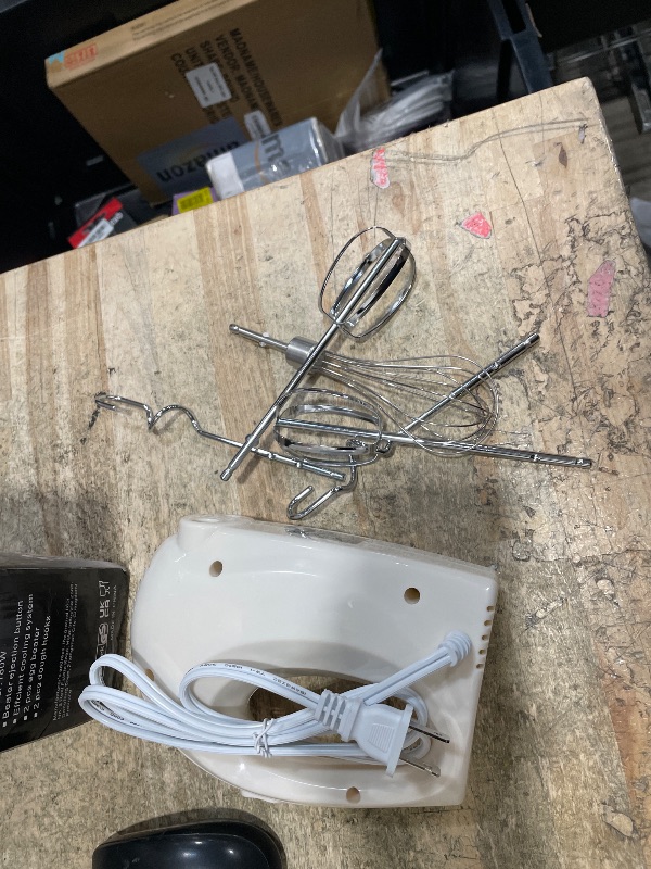 Photo 1 of  5 speed hand mixer white 